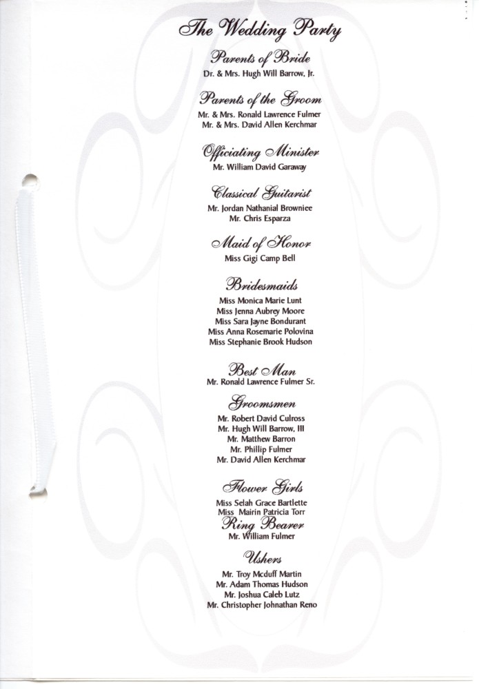  Lori Hudson Barrow wed Ronald Lawrence Fulmer