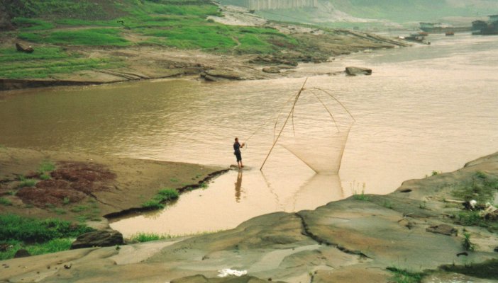 Fisherman on the Yangtze River. China 1999